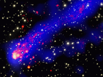 Астрономы сфотографировали галактику с двумя хвостами