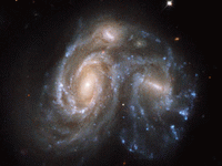 Квазары оказались результатом столкновения галактик